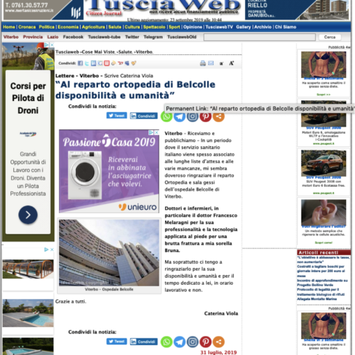 dr francesco melaragni ortropedico viterbo